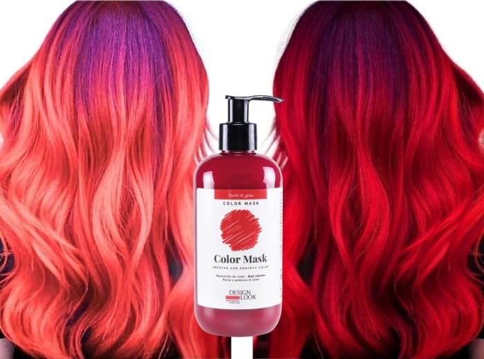 Masca coloranta pentru par - roscat rosu intens Mask Intense Red 300 ml [1]