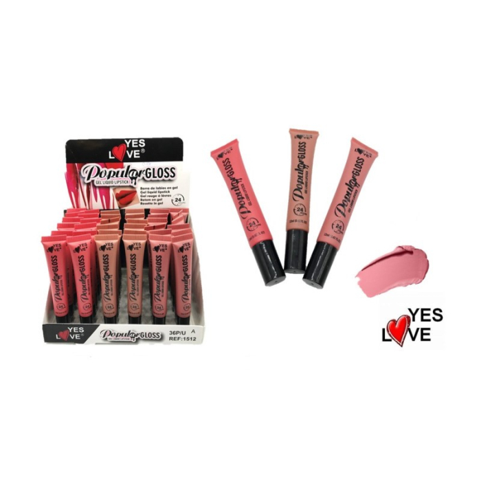 Ruj lichid mat Popular gloss pink 01 12ml [2]