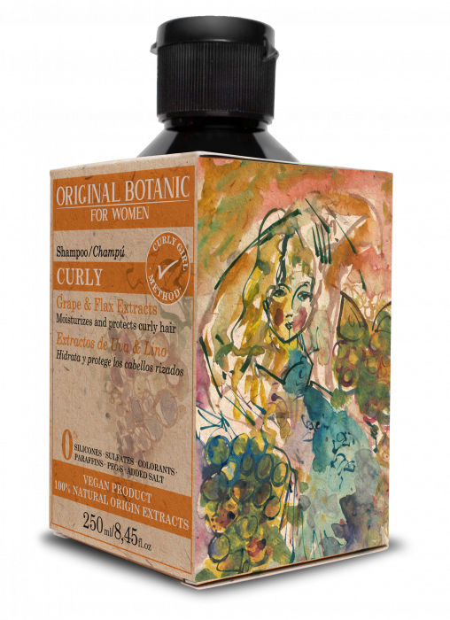 Șampon pentru păr creț și ondulat vegan 100% natural 250 ml [4]