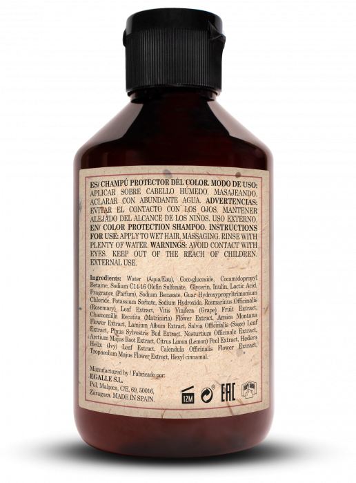 Șampon pentru păr vopsit vegan 100% natural Color Protect 250 ml [5]