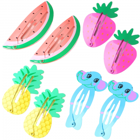Agrafe si Clame de par - AGRAFE METALICE FETITE FRUCTE 8/SET
