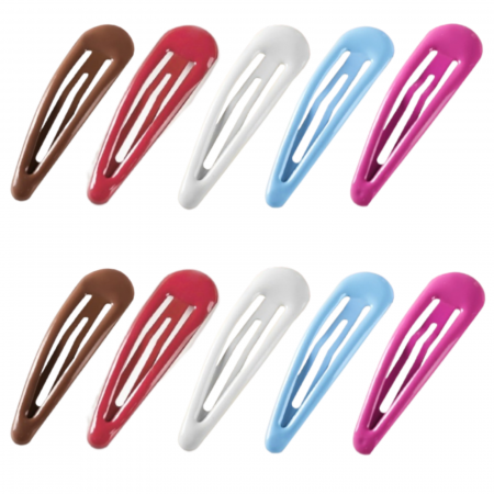 Agrafe si Clame de par - AGRAFE METALICE WATER DROPLETS COLORATE 10/SET FUNY