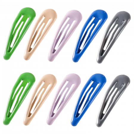 Agrafe si Clame de par - AGRAFE METALICE WATER DROPLETS COLORATE 10/SET SUNY