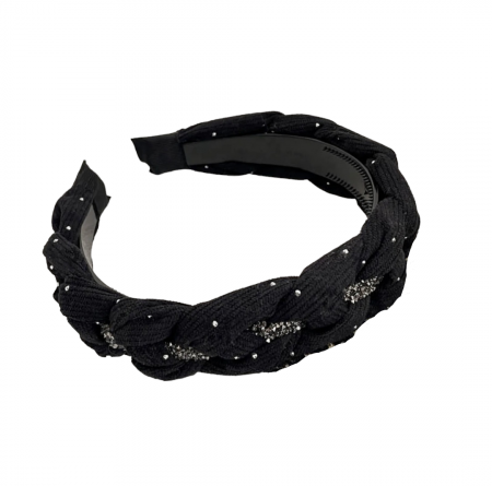 Bentite si Cordelute - BENTITA NEAGRA IMPLETITA CU STRASURI