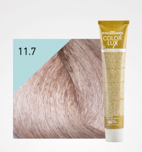 Vopsele de par cu amoniac - Vopsea de par blond irizat platinat super deschis 11.7 Color Lux 100 ml