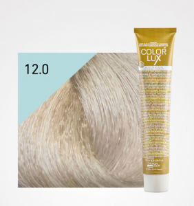 Vopsele de par cu amoniac - Vopsea de par blond extra platinat super deschis 12.0 Color Lux 100 ml