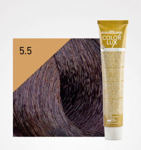 Vopsele de par cu amoniac - Vopsea de par castaniu mahon deschis 5.5 Color Lux 100 ml