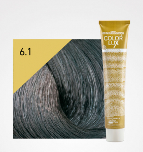 Vopsele de par cu amoniac - Vopsea de par blond cenusiu inchis 6.1 Color Lux 100 ml