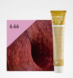Vopsea de par blond roscat inchis intens 6.66 Color Lux 100 ml [0]