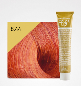 Vopsele de par cu amoniac - Vopsea de par blond aramiu deschis intens 8.44 Color Lux 100 ml