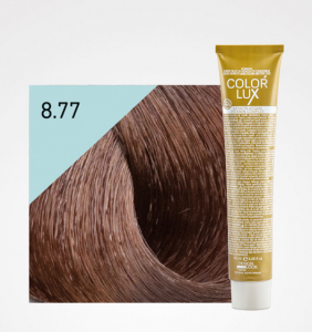 Vopsele de par cu amoniac - Vopsea de par ciocolatiu aluna 8.77 Color Lux 100 ml