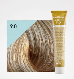 Vopsele de par cu amoniac - Vopsea de par blond foarte deschis 9.0 Color Lux 100 ml