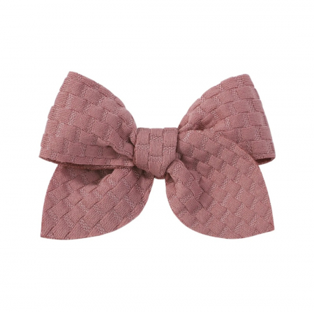 CLAME PAR FUNDITE SWEET BOW 4/SET ROZ ALB