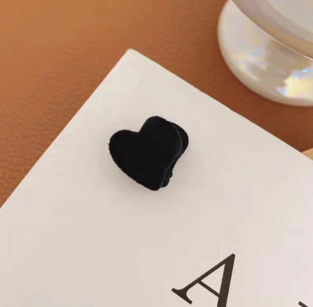 CLESTISORI PAR FETITE INIMA CATIFEA NEAGRA 6/SET [1]