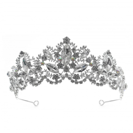 DIADEMA ARGINTIE PENTRU MIREASA HARMONY