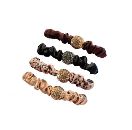 Elastice de par - ELASTICE PAR SATINATE ACCESORIU PIETRICELE 4/SET