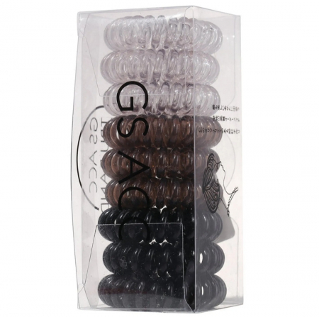 Elastice de par - ELASTICE PAR SPIRALATE PLASTY TRANSPARENT 9/SET