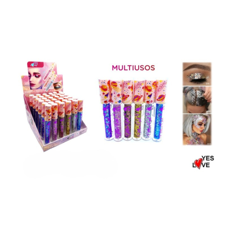 Glitter gel pentru ochi, corp și păr 4ml violet 07 [1]