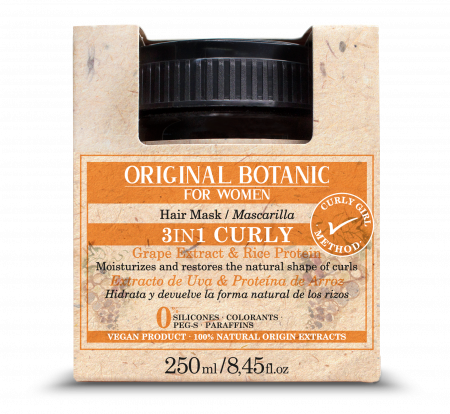 Masca 3 in 1 pentru păr creț și ondulat vegană 100% naturală 250 ml [2]