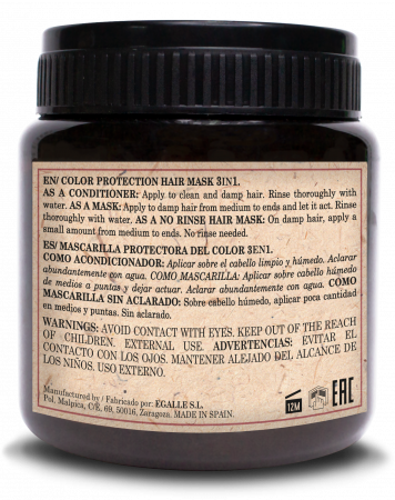 Mască 3 în 1 pentru păr vopsit vegană 100% naturală Color Protect 250 ml [1]