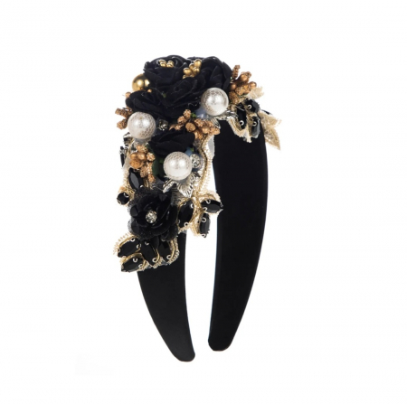 Bentite si Cordelute - BENTITA NASA FLORI CRISTALE SUPREME ELEGANCY NEAGRA