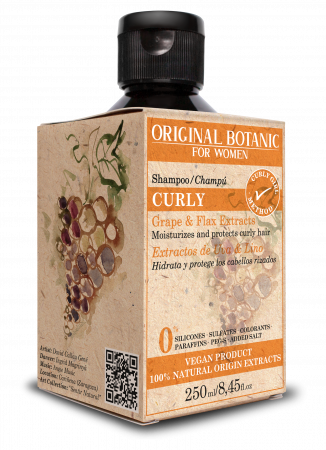 Șampon pentru păr creț și ondulat vegan 100% natural 250 ml [4]