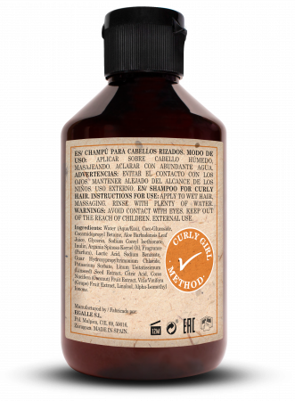Șampon pentru păr creț și ondulat vegan 100% natural 250 ml [1]