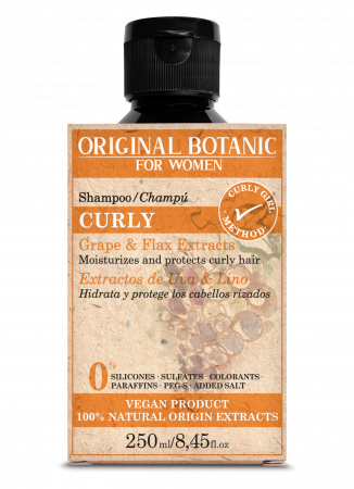 Șampon pentru păr creț și ondulat vegan 100% natural 250 ml [2]