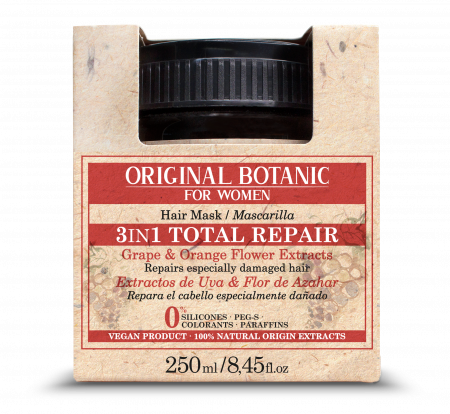 Mască 3 în 1 reparatoare vegană 100% naturală Total Repair 250 ml [1]