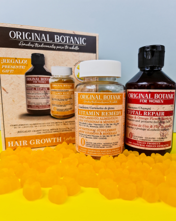 Ingrijire par copii - Tratament creșterea părului Șampon Total Repair și Supliment Alimentar Vitamin Remedy 60 jeleuri