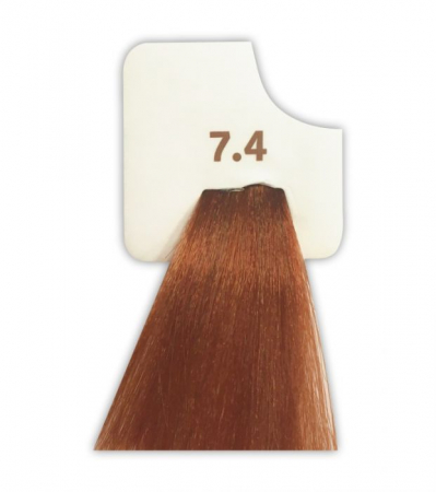 Vopsele de par cu amoniac - Vopsea de păr permanentă 100 ml blond aramiu 7.4