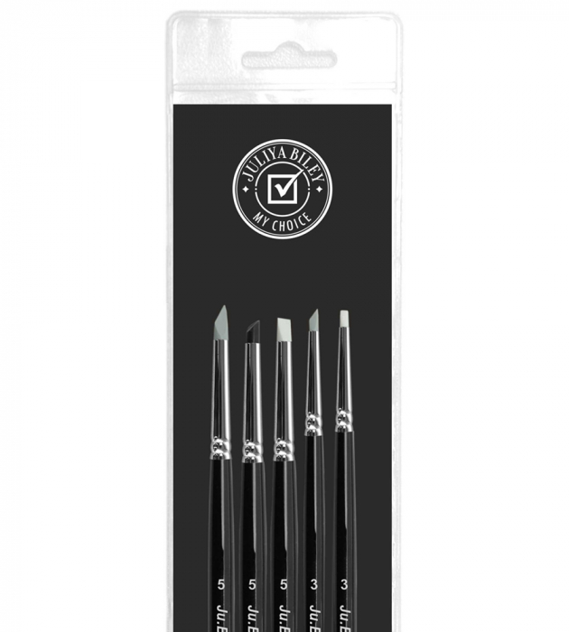 Set pensule unghii, Ju.Bilej, no 10, Silicone [2]