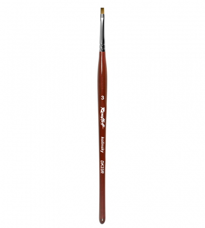 Pensule unghii - Pensula unghii, DK23R/3, plata, par natural