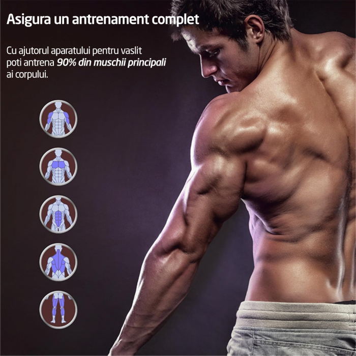 Aparat Vaslit GO4FIT® Model R100, Volanta Magnetica 4kg, Greutate Suportata 130kg, 16 Trepte, Bluetooth, Aplicatii, Kinomap, Zwift, FitShow, Pliabil, Suport Telefon, Afisaj Digital [8]