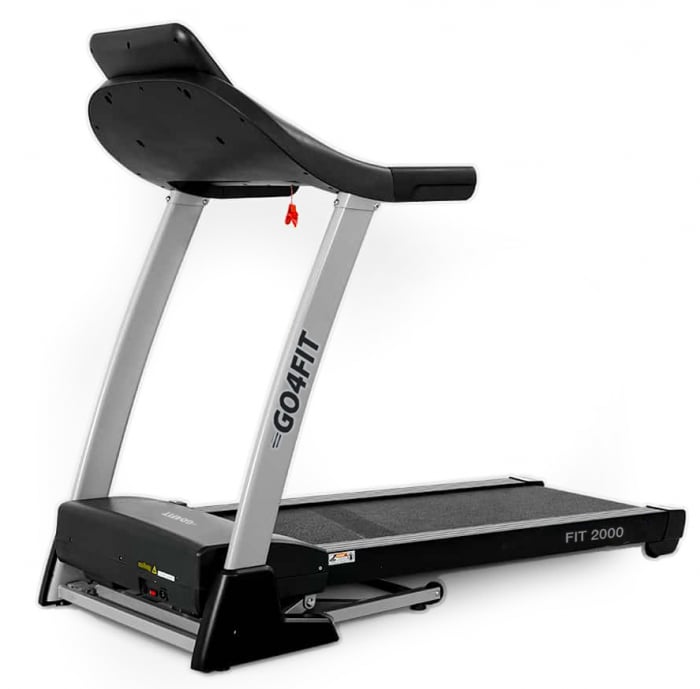 Banda de Alergare Electrica GO4FIT® Premium, Model FIT2000, Motor 4 CP, Viteza 1-20 km/h, Inclinare Automata 15%, Greutate Maxima Utilizator 150 kg, Bluetooth, Aplicatii, Cheie Siguranta [10]