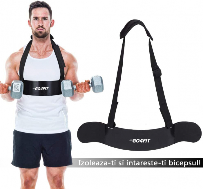 Izolator biceps pentru bodybuilding/sala/fitness, GO4FIT, Arm blaster [4]