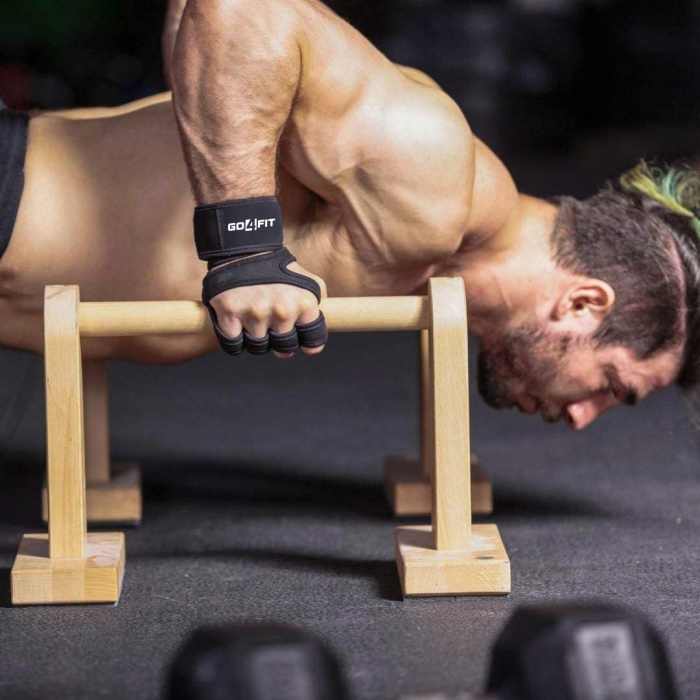 Manusi pentru fitness si sala, GO4FIT, din material respirabil [5]