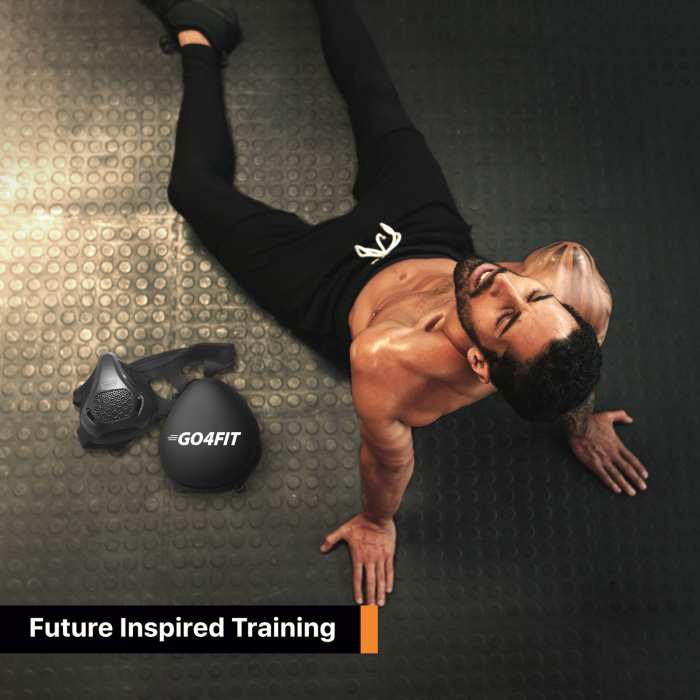Masca antrenament , GO4FIT , Training Mask , Marime Universala pentru fitness, alergare, cardio, rezistenta [6]