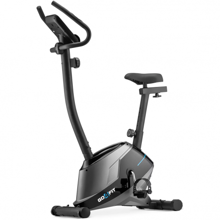 Aparate Fitness - Bicicleta Fitness GO4FIT® Model GF110, Volanta Magnetica 4kg, Aplicatii Bluetooth, Kinomap, Zwift, FitShow, Greutate Maxima 120kg, Viteza, Puls, Distanta, Timp, Calorii, Suport Telefon Mobil
