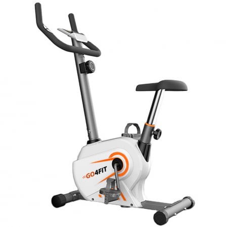 Bicicleta fitness magnetica, GO4FIT, model GF100, greutate maxima utilizator 130 kg, functii: timp, viteza, distanta, calorii, puls, volanta 2.5 kg, 8 niveluri de rezistenta [0]