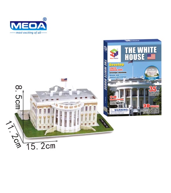 puzzle 3d casa alba cadou craciun