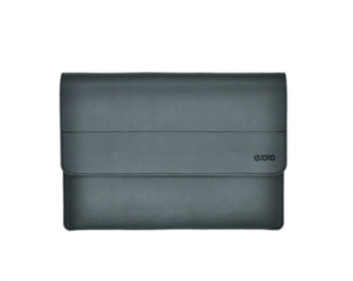 Husa laptop din piele ecologica, GMO, Skilleather compatibila cu MacBook Air si Dell XPS, 13", neagra [4]