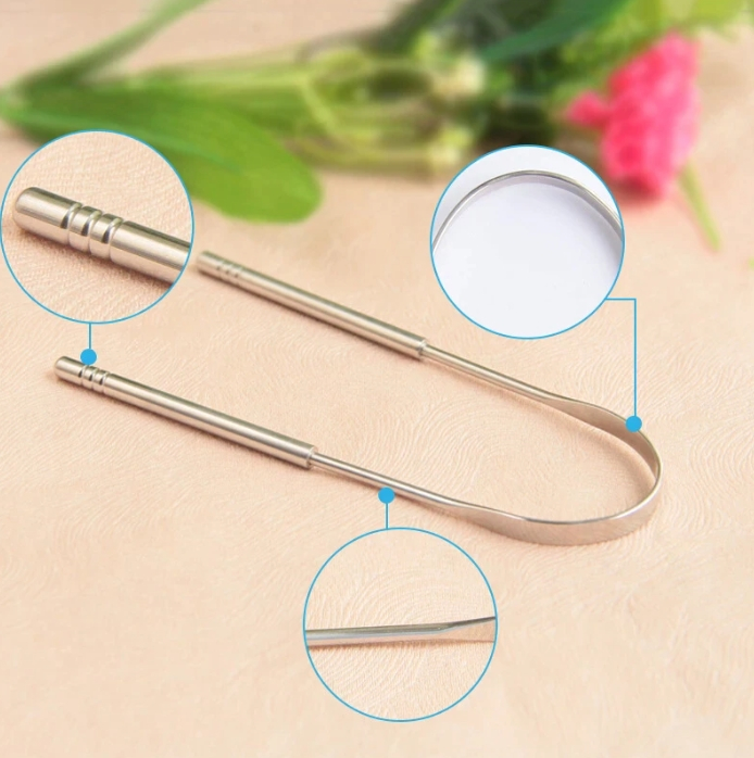 Instrument metalic pentru curatarea limbii, GMO, Tongue Care [7]