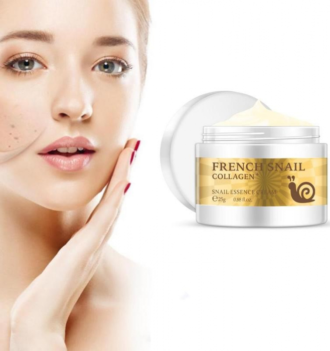 Crema multifunctionala reparatoare calmanta cu extract de melc, EVNC, Snail Collagen, 25 gr [3]