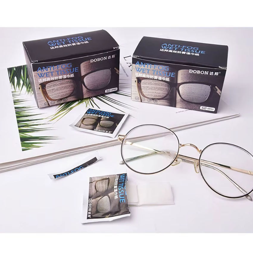 Set 50 Bucăți Șervețele Anti-Aburire, Antistatice, CRM, Ideale pentru Ochelari, Ecrane și Lentile Sensibile, Ambalate Individual [5]