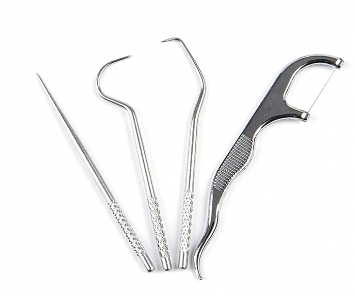 Set 4 instrumente pentru igiena si ingrijire orala, EVNC, Clean Teeth, include etui pentru depozitare si transport [3]
