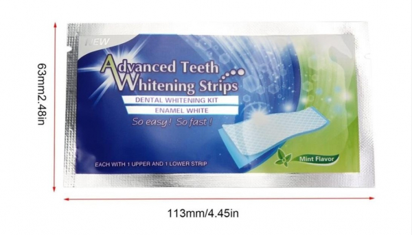 Set de benzi pentru albirea completa a dintilor, GMO, Advanced White [2]