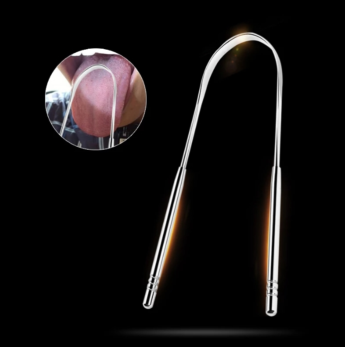 Instrument metalic pentru curatarea limbii, GMO, Tongue Care [4]