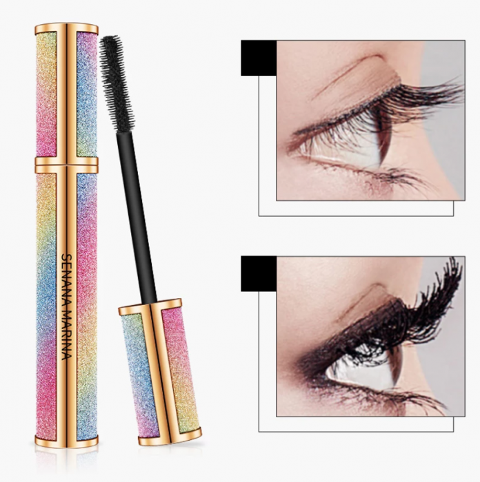 Mascara 4D pentru extensia genelor, rezistent la apa, GMO, Beautiful Eyelashes [5]