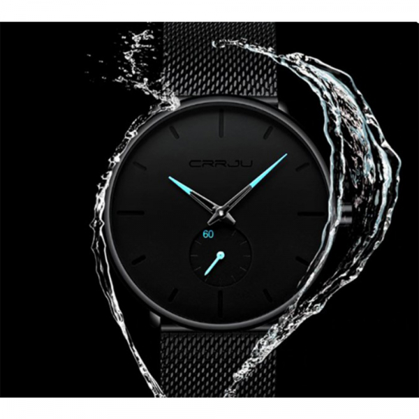 Ceas barbatesc GMO, Time-Stop Crrj, negru - albastru [3]